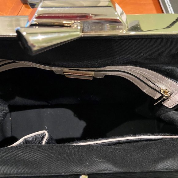 Cromia smooth & suede leather handbag - Picture 13 of 14